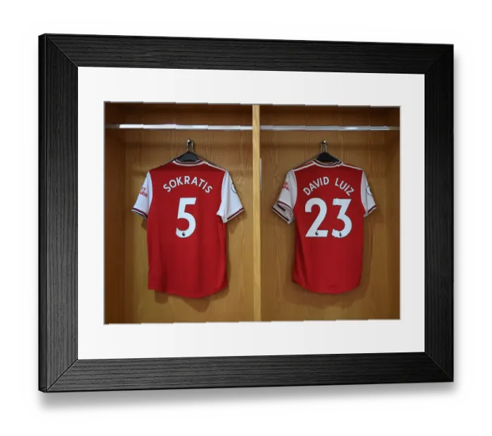 Framed Print : Arsenal FC: Sokratis and David Luiz Prepare for Arsenal v Burnley Premier League Clash at Emirates Stadium Framed Print : Arsenal FC: Sokratis and David Luiz Prepare for Arsenal v Burnley Premier League Clash at Emirates Stadium