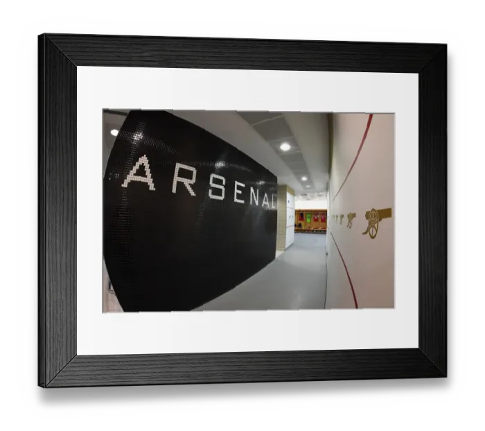 Framed Print : The Calm Before the Storm: Arsenal Changing Room Framed Print : The Calm Before the Storm: Arsenal Changing Room