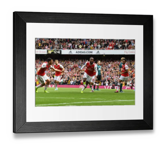 Framed Print : Arsenal's Lacazette Scores Thrilling Opener in 2019-20 Premier League Debut Against Burnley Framed Print : Arsenal's Lacazette Scores Thrilling Opener in 2019-20 Premier League Debut Against Burnley