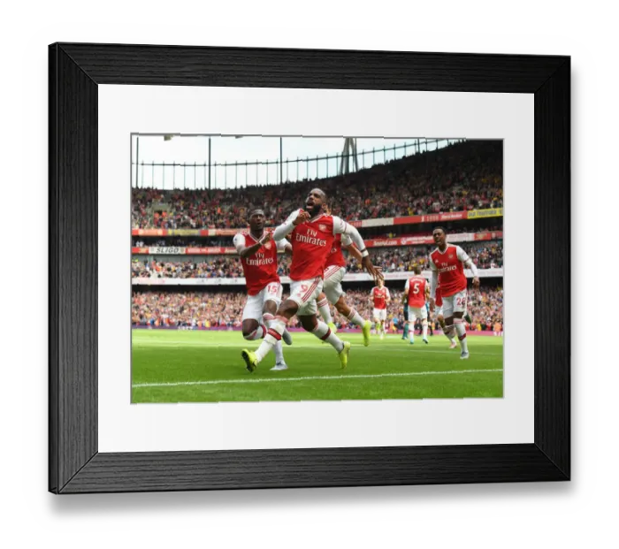 Framed Print : Alexis Lacazette's Thrilling Goal: Arsenal's Victory Over Burnley (2019-20)