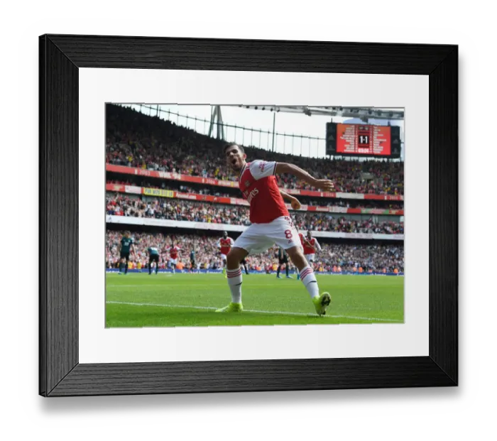 Framed Print : Arsenal's Dani Ceballos Celebrates Second Goal Against Burnley in 2019-20 Premier League Framed Print : Arsenal's Dani Ceballos Celebrates Second Goal Against Burnley in 2019-20 Premier League