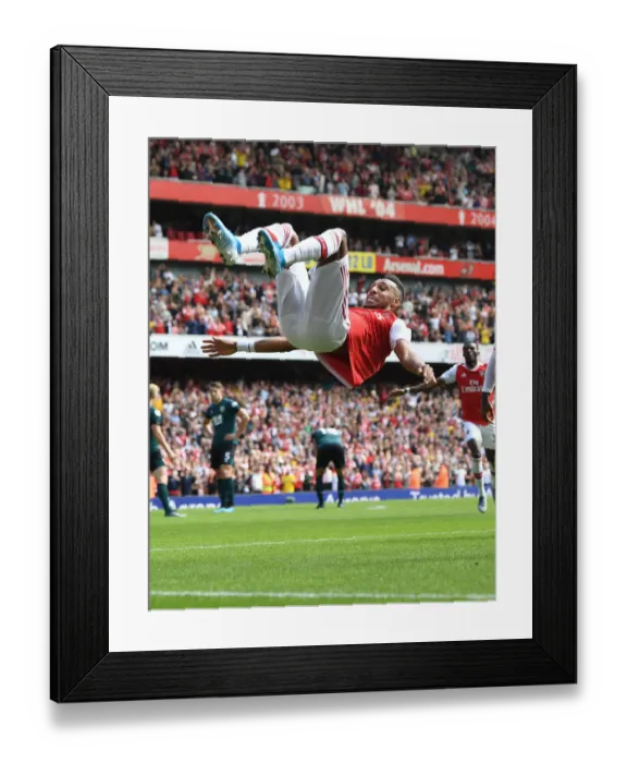 Framed Print : Arsenal's Aubameyang Scores Second Goal Against Burnley in 2019-20 Premier League Framed Print : Arsenal's Aubameyang Scores Second Goal Against Burnley in 2019-20 Premier League