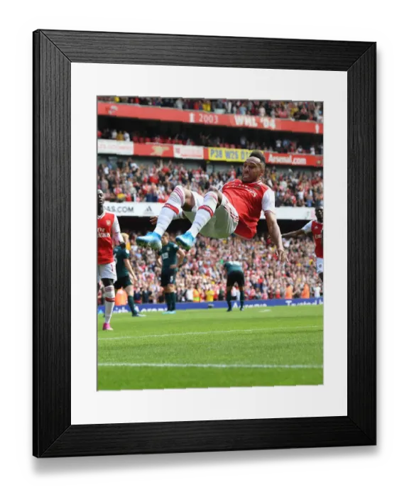 Framed Print : Arsenal's Aubameyang Scores Second Goal Against Burnley in 2019-20 Premier League Framed Print : Arsenal's Aubameyang Scores Second Goal Against Burnley in 2019-20 Premier League