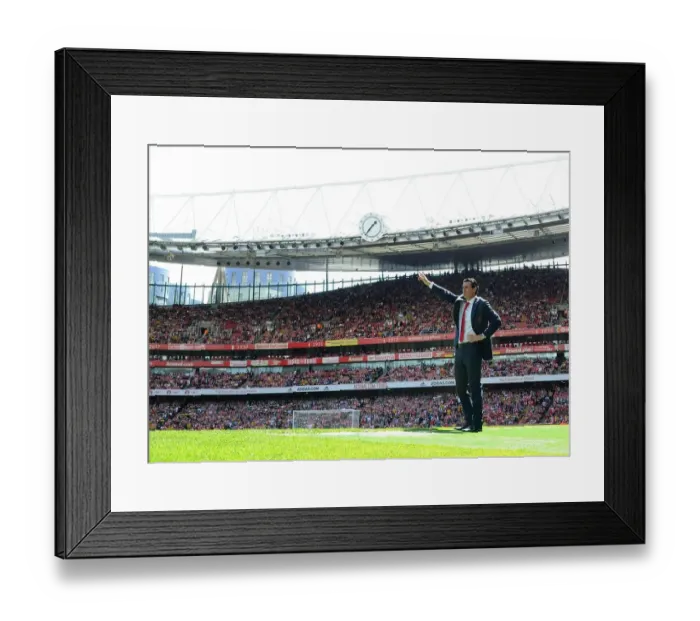 Framed Print : Unai Emery Leads Arsenal in Premier League Clash Against Burnley
