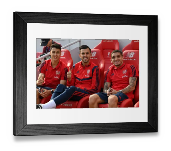Framed Print : Arsenal Trio Prepare for Liverpool Showdown - Premier League 2019-20 Framed Print : Arsenal Trio Prepare for Liverpool Showdown - Premier League 2019-20