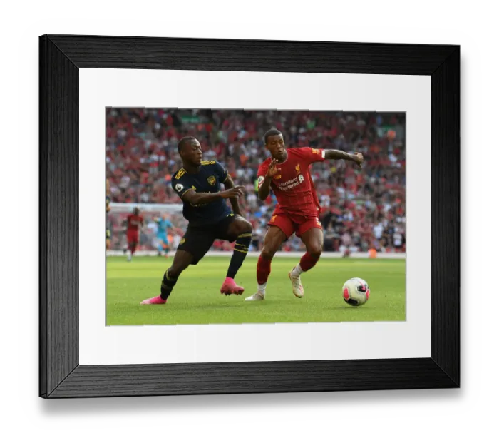 Framed Print : Pepe vs Wijnaldum: Intense Battle at Anfield - Liverpool vs Arsenal, Premier League 2019-20 Framed Print : Pepe vs Wijnaldum: Intense Battle at Anfield - Liverpool vs Arsenal, Premier League 2019-20