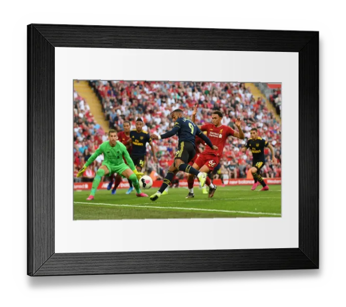 Framed Print : Lacazette vs. Alexander-Arnold: Intense Rivalry at Anfield - Liverpool vs. Arsenal, Premier League 2019-20 Framed Print : Lacazette vs. Alexander-Arnold: Intense Rivalry at Anfield - Liverpool vs. Arsenal, Premier League 2019-20