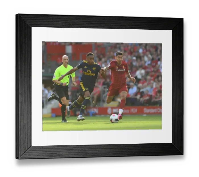 Framed Print : Clash at Anfield: Liverpool vs. Arsenal - Premier League Showdown (2019-20)
