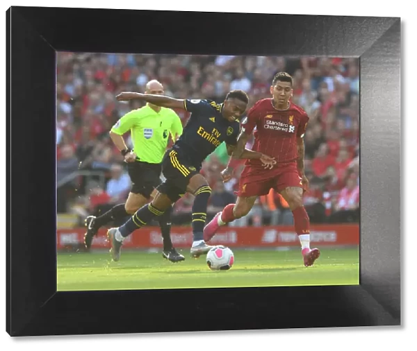 Joe Willock vs. Roberto Firmino: Intense Battle at Anfield - Liverpool vs. Arsenal, Premier League 2019-2020