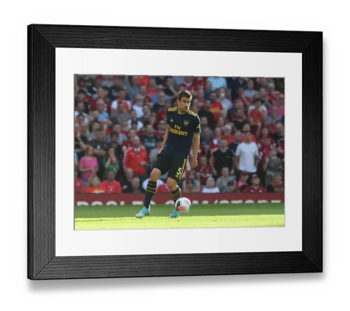 Framed Print : Sokratis of Arsenal Faces Off Against Liverpool FC in Premier League Clash