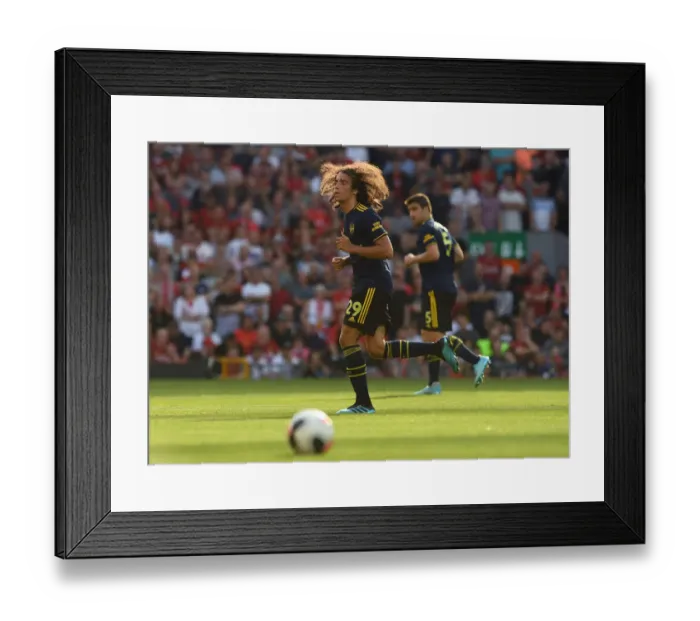 Framed Print : Gusndouzi at Anfield: Liverpool vs. Arsenal, Premier League 2019-20