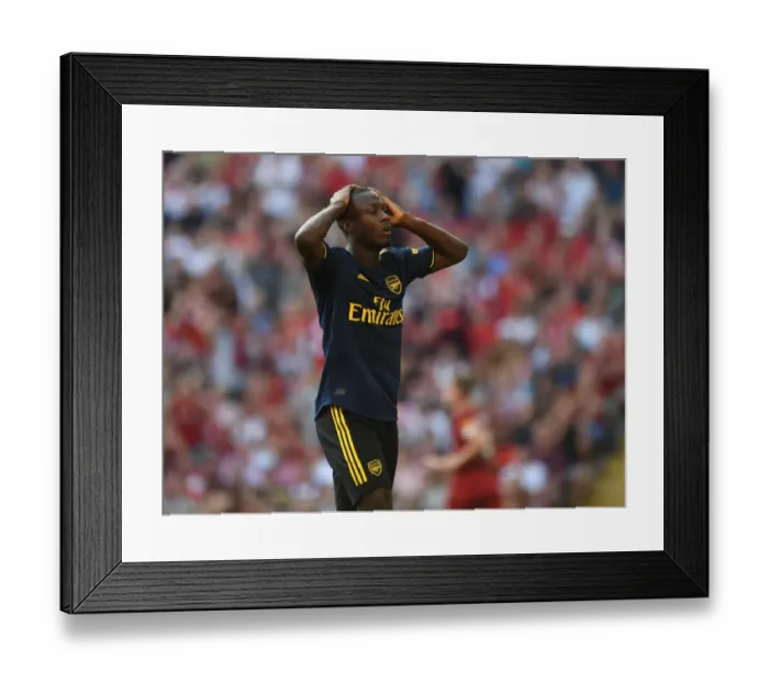 Framed Print : Pepe vs. Liverpool: A Premier League Showdown Framed Print : Pepe vs. Liverpool: A Premier League Showdown