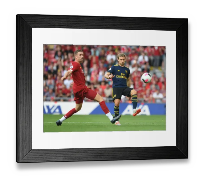 Framed Print : Nacho Monreal under Pressure: Liverpool vs. Arsenal, Premier League 2019-20 Framed Print : Nacho Monreal under Pressure: Liverpool vs. Arsenal, Premier League 2019-20