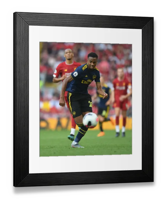 Framed Print : Joe Willock at Anfield: Liverpool vs Arsenal, Premier League 2019-20 Framed Print : Joe Willock at Anfield: Liverpool vs Arsenal, Premier League 2019-20