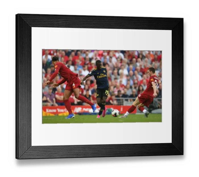 Framed Print : Pepe vs. Van Dijk: A Premier League Showdown - Liverpool vs. Arsenal, 2019-20 Framed Print : Pepe vs. Van Dijk: A Premier League Showdown - Liverpool vs. Arsenal, 2019-20