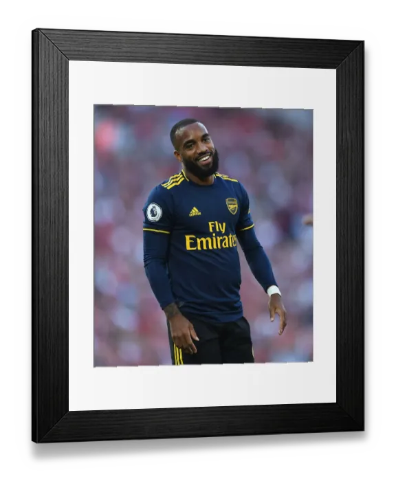 Framed Print : Lacazette Faces Liverpool: Arsenal vs. Liverpool - Premier League Showdown (2019-20) Framed Print : Lacazette Faces Liverpool: Arsenal vs. Liverpool - Premier League Showdown (2019-20)