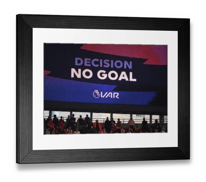 Framed Print : Arsenal's Controversial Third Goal: VAR Decision at Emirates Stadium (Arsenal v Tottenham Hotspur, 2019-20) Framed Print : Arsenal's Controversial Third Goal: VAR Decision at Emirates Stadium (Arsenal v Tottenham Hotspur, 2019-20)
