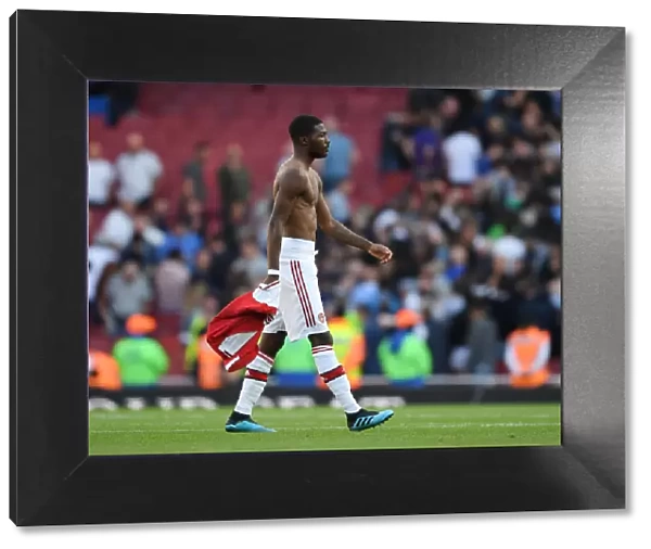 Arsenal's Ainsley Maitland-Niles Post-Match at Emirates Stadium Against Tottenham Hotspur (2019-20)