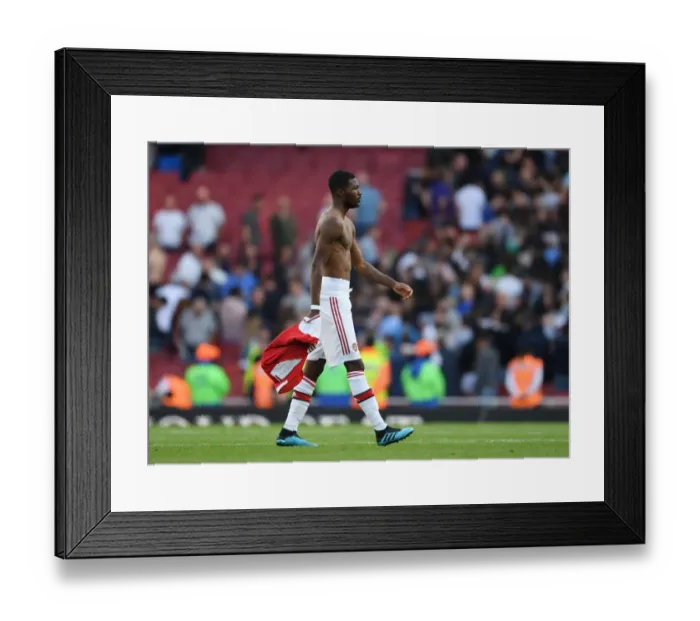Framed Print : Arsenal's Ainsley Maitland-Niles Post-Match at Emirates Stadium Against Tottenham Hotspur (2019-20)