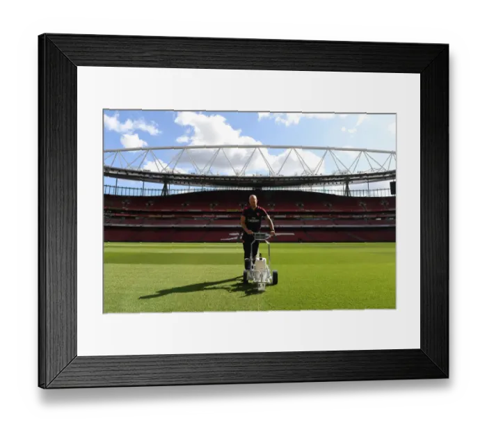 Framed Print : Arsenal vs. Tottenham: Pre-Match Preparation at Emirates Stadium Framed Print : Arsenal vs. Tottenham: Pre-Match Preparation at Emirates Stadium