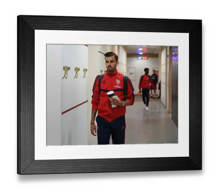 Framed Print : Arsenal FC vs. Tottenham Hotspur: Dani Ceballos Pre-Match Focus (2019-20) Framed Print : Arsenal FC vs. Tottenham Hotspur: Dani Ceballos Pre-Match Focus (2019-20)