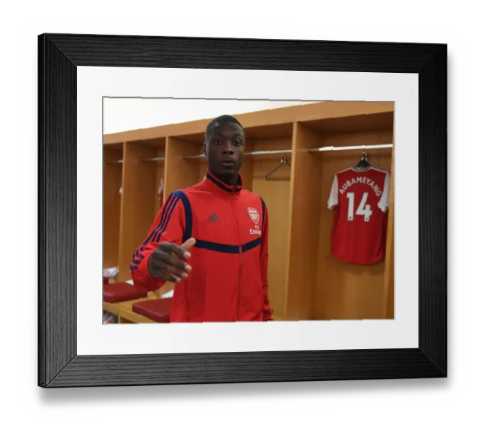 Framed Print : Arsenal FC: Nicolas Pepe in the Changing Room before Arsenal vs. Tottenham, 2019-20 Premier League Framed Print : Arsenal FC: Nicolas Pepe in the Changing Room before Arsenal vs. Tottenham, 2019-20 Premier League