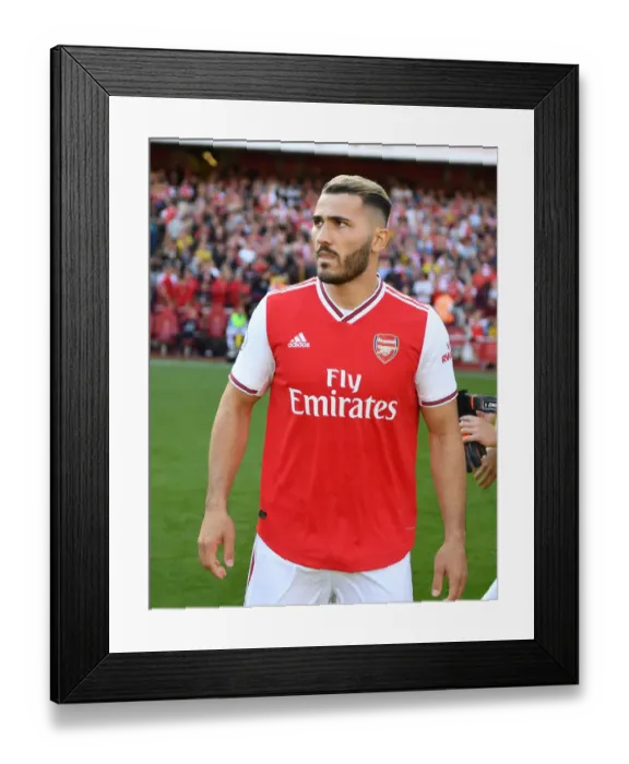 Framed Print : Arsenal vs. Tottenham: Sead Kolasinac Gears Up at Emirates Stadium Framed Print : Arsenal vs. Tottenham: Sead Kolasinac Gears Up at Emirates Stadium