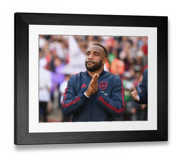 Framed Print : Arsenal's Alex Lacazette Gears Up for Arsenal v Tottenham Premier League Clash at Emirates Stadium Framed Print : Arsenal's Alex Lacazette Gears Up for Arsenal v Tottenham Premier League Clash at Emirates Stadium