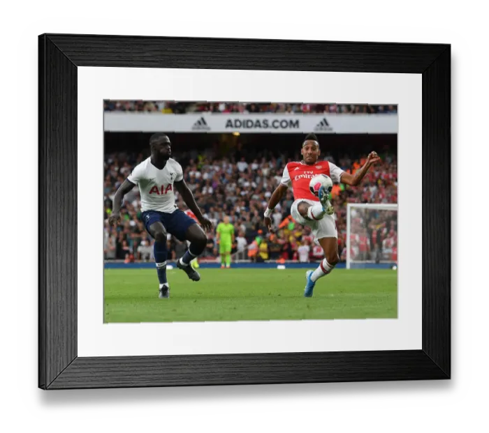 Framed Print : Arsenal vs. Tottenham: Aubameyang vs. Sanchez Clash in Premier League Showdown