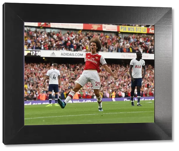 Arsenal's Aubameyang Scores Second Goal Against Tottenham: Guendouzi's Exuberant Celebration (2019-20 Premier League)