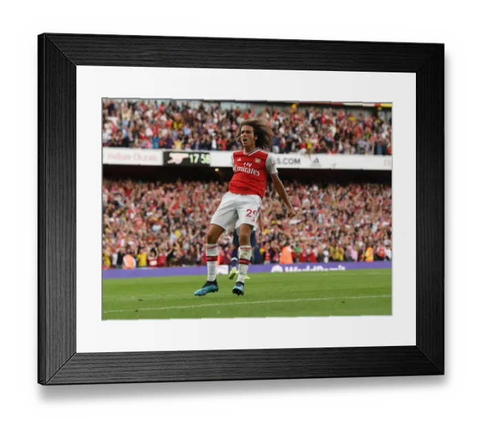 Framed Print : Arsenal's Aubameyang Scores Second Goal Against Tottenhotspur in 2019-20 Premier League