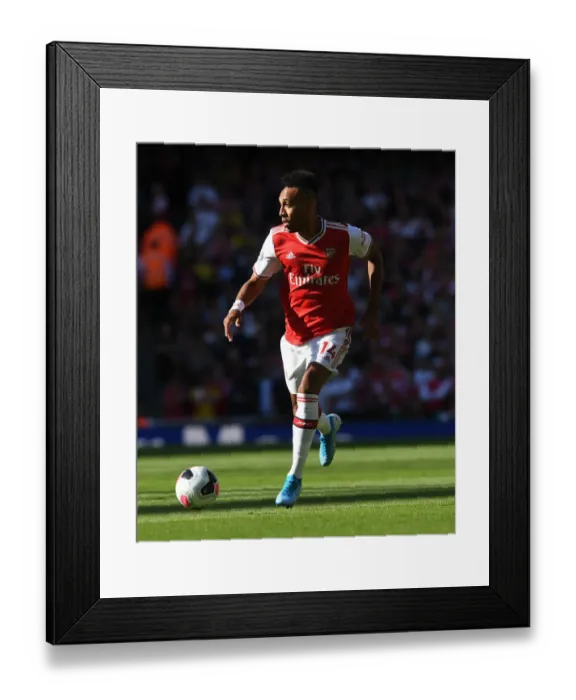 Framed Print : Arsenal vs. Tottenham: Aubameyang Faces Off in Intense Premier League Showdown