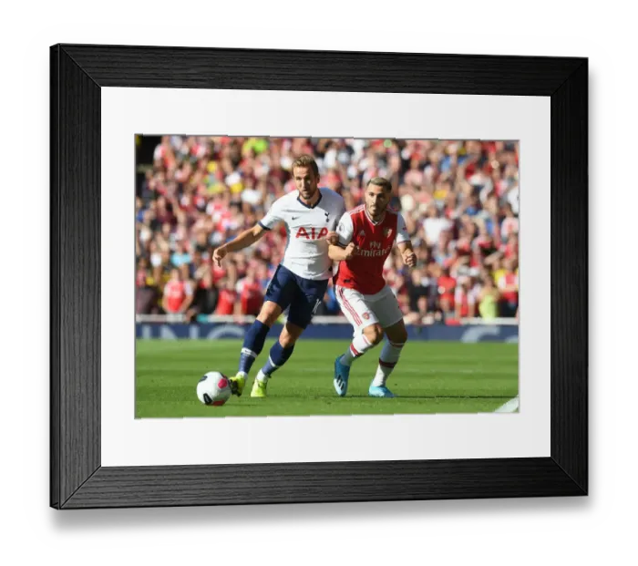 Framed Print : London Rivalry: Arsenal vs. Tottenham Clash in the Premier League - A Battle of Seasons Past: Kolasinac vs. Kane Framed Print : London Rivalry: Arsenal vs. Tottenham Clash in the Premier League - A Battle of Seasons Past: Kolasinac vs. Kane