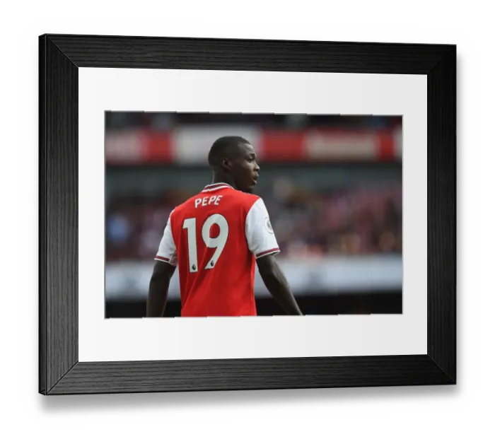 Framed Print : Pepe vs. Tottenham: Intense Showdown in the Premier League - Arsenal vs. Tottenham, 2019-20 Framed Print : Pepe vs. Tottenham: Intense Showdown in the Premier League - Arsenal vs. Tottenham, 2019-20