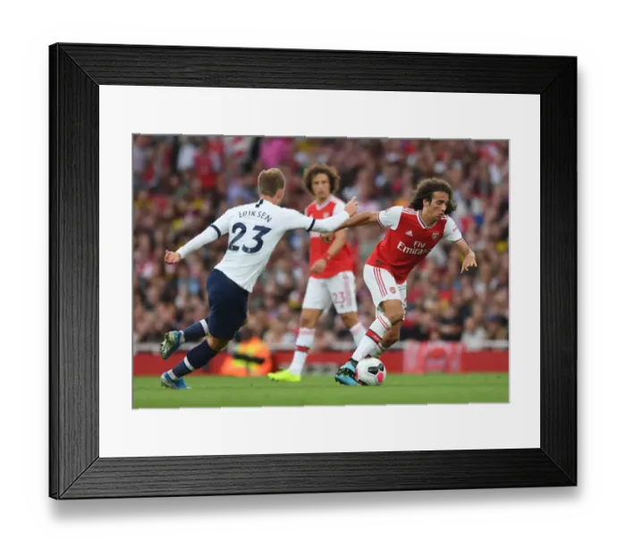Framed Print : London Derby Showdown: Guendouzi vs. Eriksen - Arsenal vs. Tottenham (2019-20) Framed Print : London Derby Showdown: Guendouzi vs. Eriksen - Arsenal vs. Tottenham (2019-20)