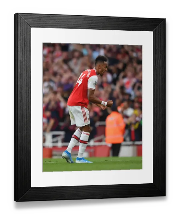 Framed Print : Arsenal's Aubameyang Scores Second Goal vs. Tottenham in 2019-20 Premier League Framed Print : Arsenal's Aubameyang Scores Second Goal vs. Tottenham in 2019-20 Premier League