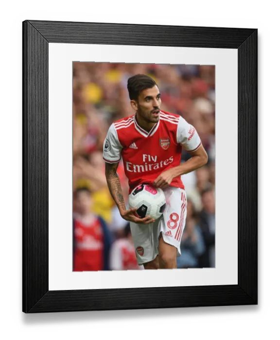 Framed Print : Arsenal's Midfield Battle: Dani Ceballos vs. Tottenham in the Premier League Showdown