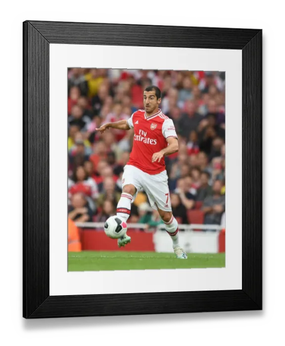 Framed Print : Arsenal's Mkhitaryan Faces Off Against Tottenham in Premier League Clash