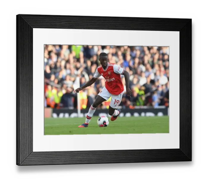 Framed Print : Pepe vs. Tottenham: Intense Showdown in the Premier League - Arsenal vs. Tottenham, 2019-20