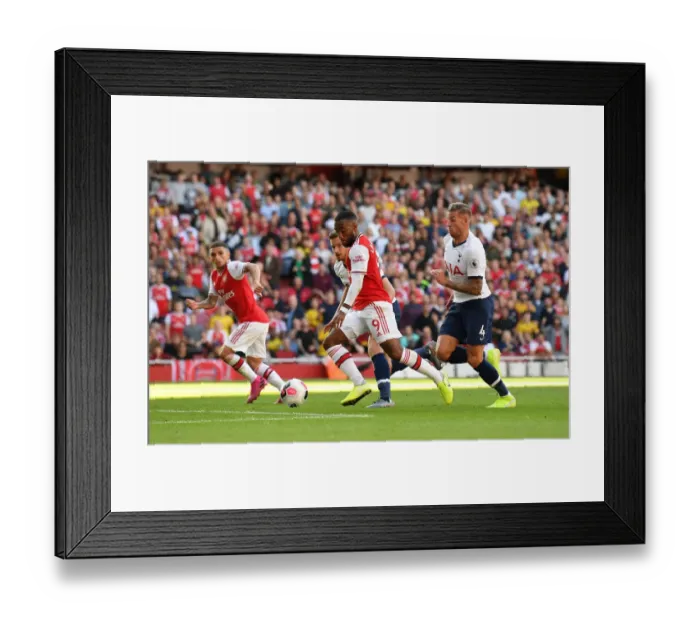 Framed Print : Alexandre Lacazette Scores First Goal: Arsenal vs. Tottenham, Premier League 2019-20 Framed Print : Alexandre Lacazette Scores First Goal: Arsenal vs. Tottenham, Premier League 2019-20