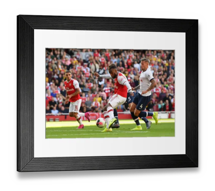 Framed Print : Alexandre Lacazette Scores First Goal: Arsenal vs. Tottenham, Premier League 2019-20 Framed Print : Alexandre Lacazette Scores First Goal: Arsenal vs. Tottenham, Premier League 2019-20