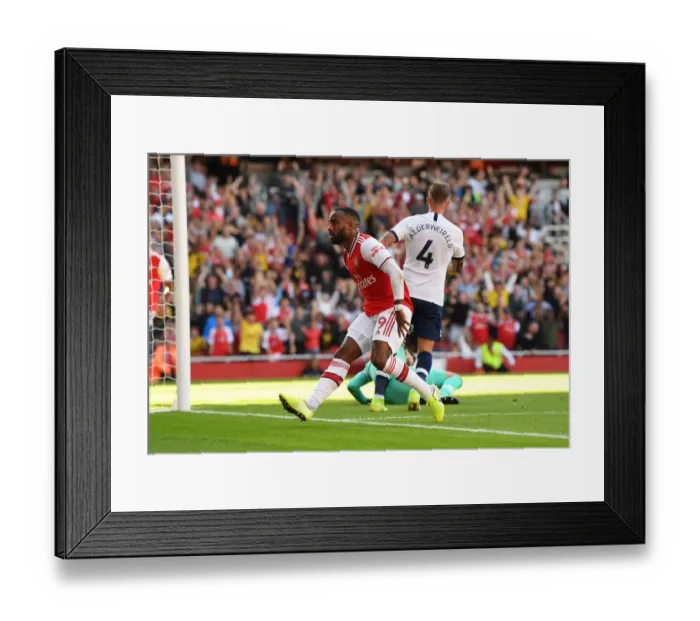 Framed Print : Lacazette's Thriller: Arsenal's Triumphant Goal vs. Tottenham, Premier League 2019-20 Framed Print : Lacazette's Thriller: Arsenal's Triumphant Goal vs. Tottenham, Premier League 2019-20