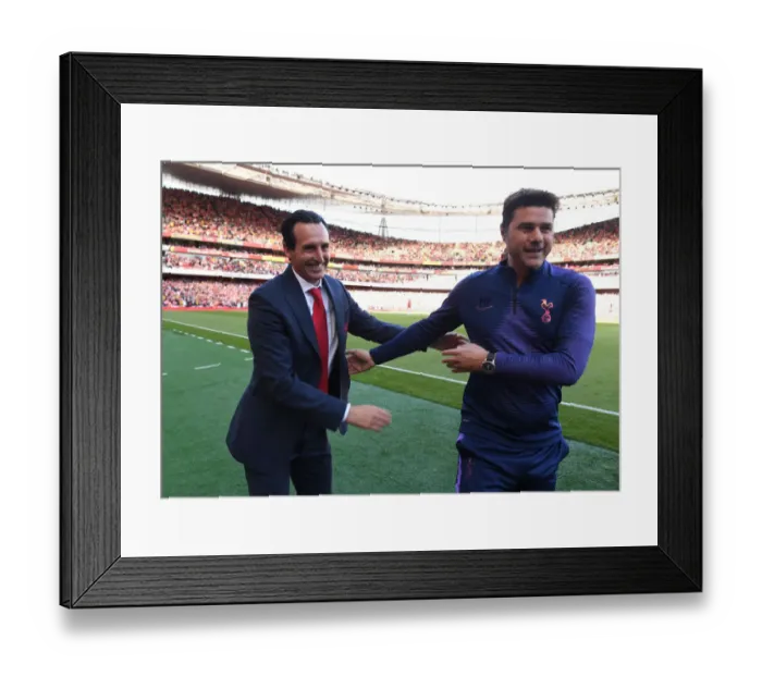 Framed Print : Unai Emery vs. Mauricio Pochettino: A Battle of Tactics - Arsenal vs. Tottenham, Premier League 2019-20