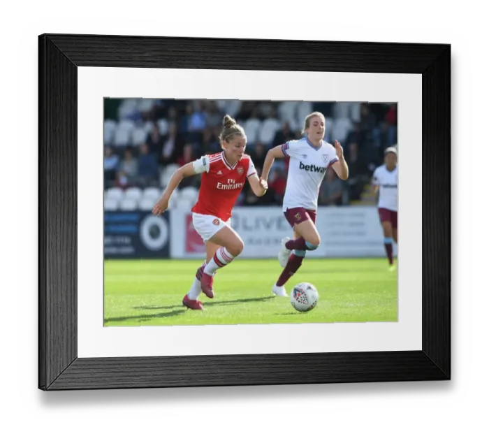 Framed Print : Kim Little's Brilliant Performance: Arsenal Women Dominate West Ham United in WSL Clash