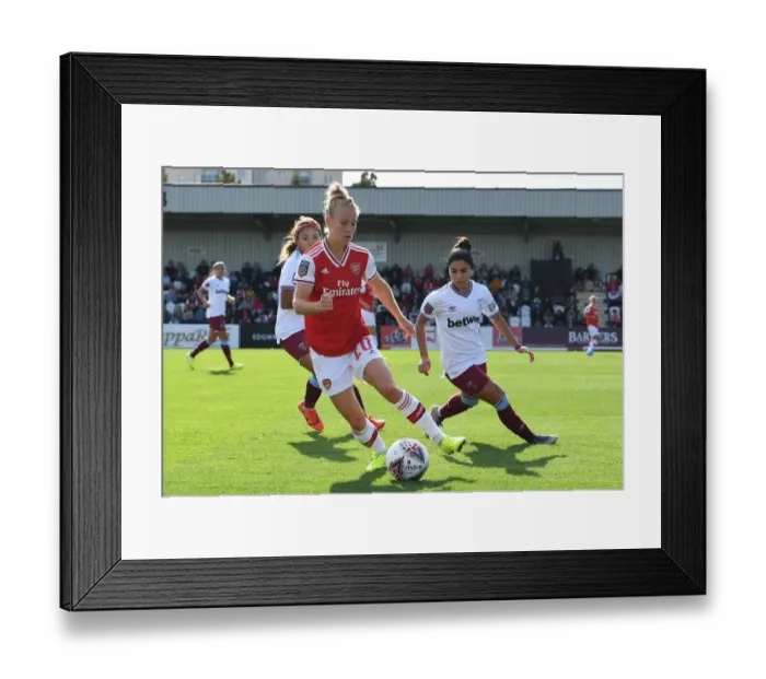Framed Print : Arsenal Women vs. West Ham United Women: A Battle for WSL Supremacy