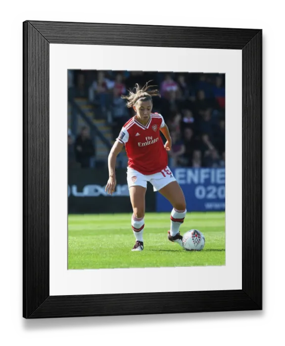 Framed Print : Arsenal's Katie McCabe in Action: Arsenal Women vs West Ham United (WSL 2019-20)