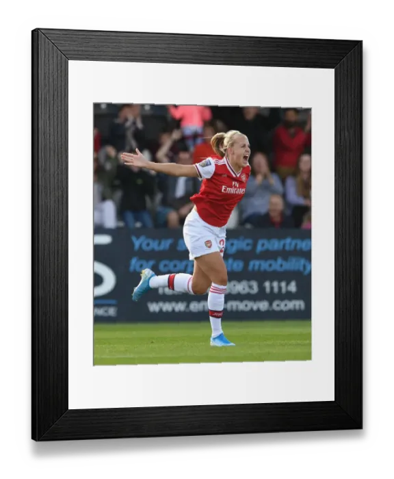 Framed Print : Beth Mead Scores First Goal for Arsenal Women in 2019-20 WSL Season