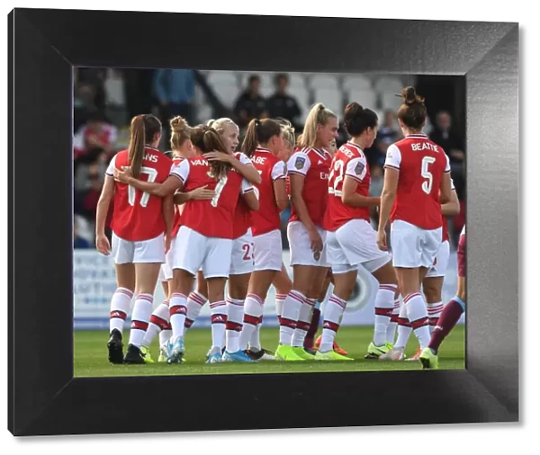 Beth Mead Scores First Goal for Arsenal Women: A Celebratory Moment at Meadow Park (Arsenal Women vs West Ham United, 2019-20 WSL)