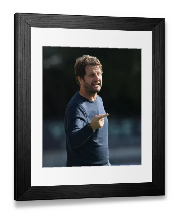 Framed Print : Joe Montemurro Guides Arsenal Women vs. West Ham United at Meadow Park (2019-20) Framed Print : Joe Montemurro Guides Arsenal Women vs. West Ham United at Meadow Park (2019-20)