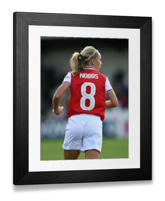 Framed Print : Arsenal Women vs. West Ham United: Nobbs vs. Galabadaarachchi - Intense Battle in WSL Match